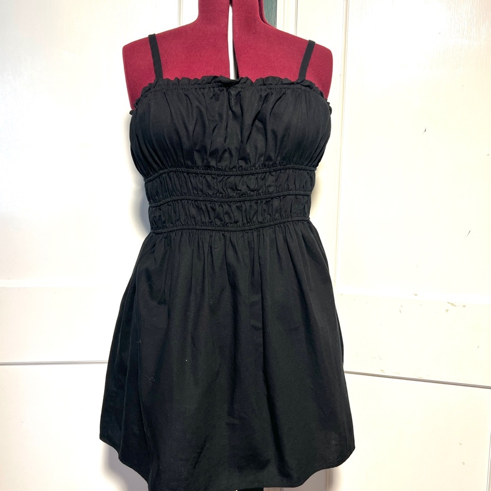 Wild Fable Black Smocked Dress
